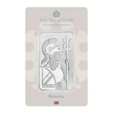 100g silver Britannia Bar